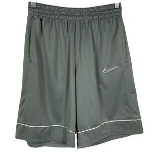 Nike Dri-FIT Waffle Weave Mesh men's basketball shorts in a grey/white colorway,
